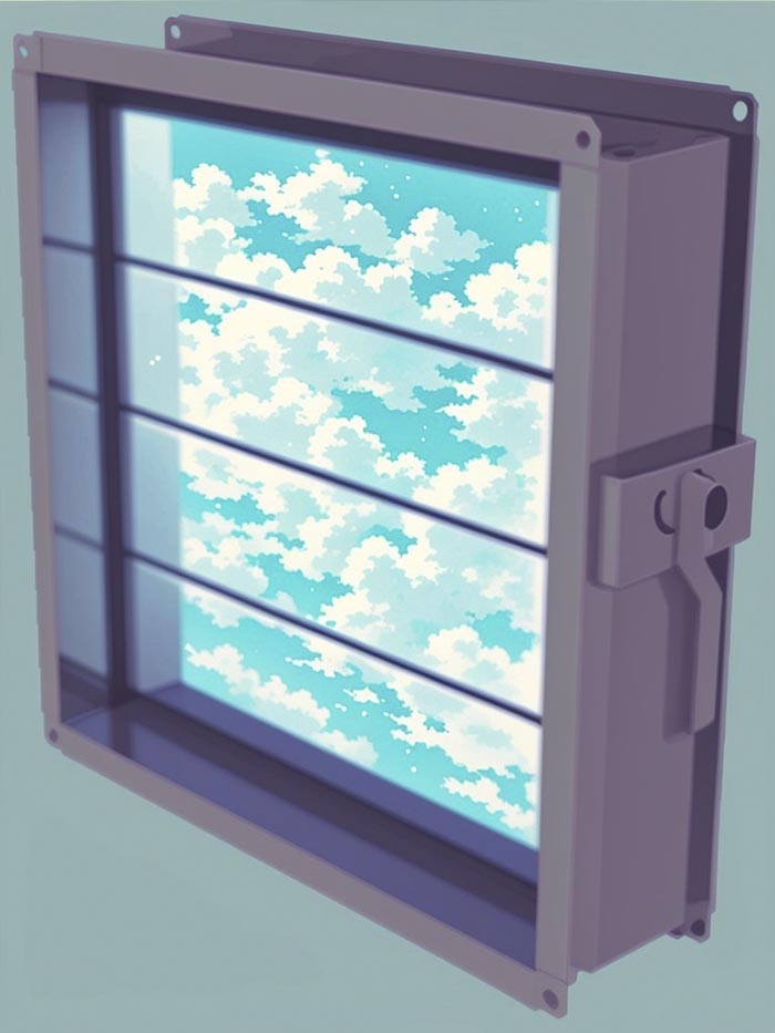 Клапан воздушный унифицированный УВК 200x100 Клапан воздушный унифицированный УВК 200x100